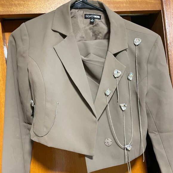 Fashion Nova Blazer Skirt Set size S - Picture 4 of 4